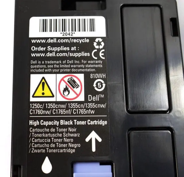 Alt view image 4 of 6 - 810WH 1250 1350 1355 C1760 C1765 Toner Cartridge (Black) in Retail Packaging, 1 Size