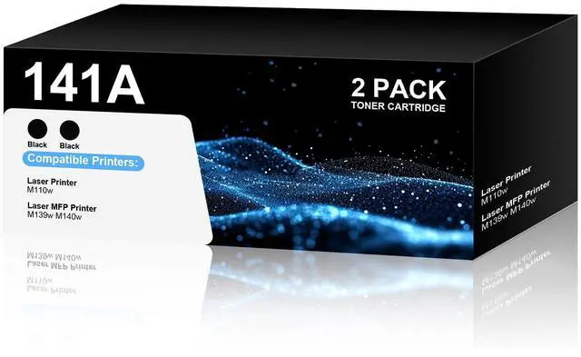Main image of 141A W1410A Black Toner Cartridge High-Yield 2 Pack for Laser M110w Replacement for HP 141A W1410A 141X W1410X Toner Cartridge with Chip for Laser MFP M139w M140w Printer