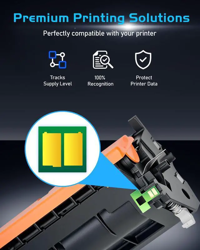 Alt view image 4 of 7 - 80X Toner Cartridge Black High Yield CF280X Replacement for HP 80X CF280X 80A CF280A Toner Compatible with LaserJet Pro 400 M401A M401D M401N M401DNE MFP M425DN Printer Ink with Chip (3 Black)