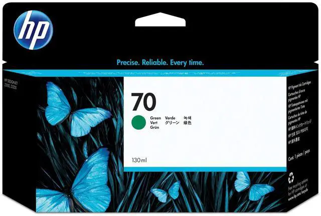 Main image of 70 Green C9457A 130 Ml Ink Cartridge Use In Designjet Printer