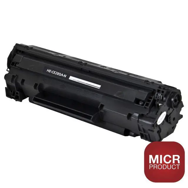 Alt view image 2 of 3 - 4pk, New Compatible 85A,CE285A Magnetic MICR Toner 1,600 Pages, (Check Printing) LJ PRO M1132, LJ PRO M1134, LJ PRO M1136
