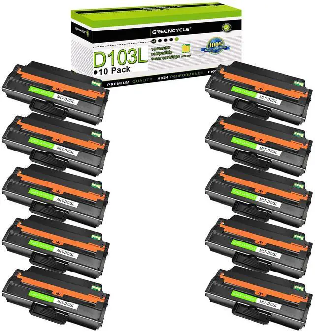 Main image of High Yield Compatible Toner Cartridge Replacement for Samsung MLT-D103L MLTD103L MLT-D103S 103L Work with ML-2955ND ML-2955DW ML-2950ND SCX-4729FW SCX-4729FD Laser Printer (Black, 10-Pack)