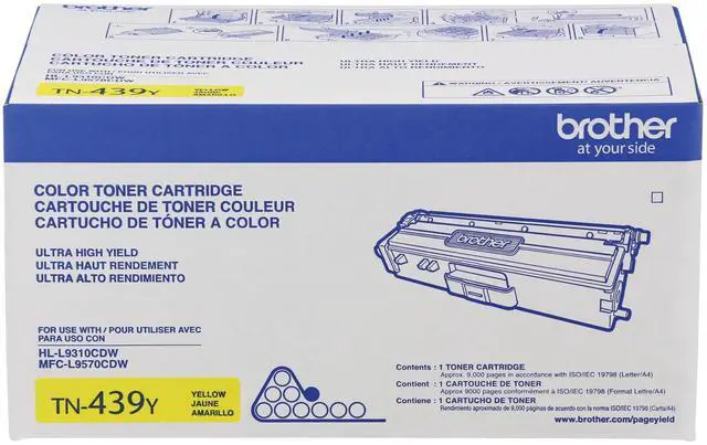 Main image of TN439Y Ultra High-Yield Toner Cartridge (Yellow) in Retail Packaging