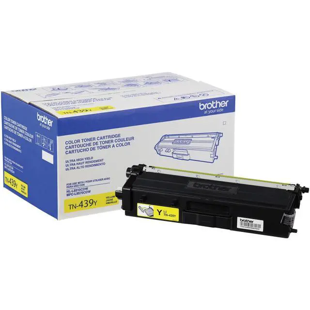 Alt view image 2 of 3 - TN439Y Ultra High-Yield Toner Cartridge (Yellow) in Retail Packaging