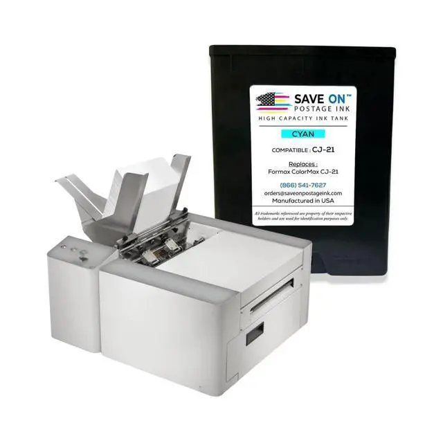 Alt view image 5 of 7 - Memjet Ink Cartridge Compatible Formax CJ-21 | Memjet Ink Compatible HI-Cap Cyan Ink Tank for ColorMax7 and ColorMax8