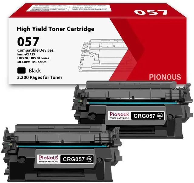 Main image of 057 Toner Cartridge Replacement for Canon 057 057H CRG057 Compatible with imageCLASS MF453dw MF455dw MF445dw LBP236dw MF451dw MF440 MF450 Printer Ink (Black, 2-Pack)