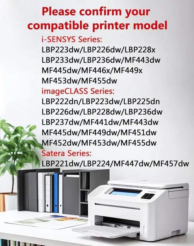 Alt view image 2 of 7 - 057 Toner Cartridge Replacement for Canon 057 057H CRG057 Compatible with imageCLASS MF453dw MF455dw MF445dw LBP236dw MF451dw MF440 MF450 Printer Ink (Black, 2-Pack)