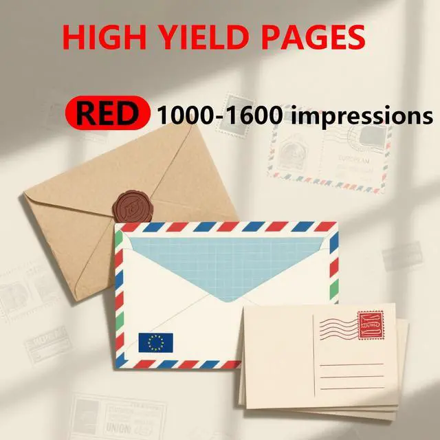 Alt view image 4 of 6 - SL-870-1 XXL Red Ink Cartridge High Capacity Replacement for SL-870-1 Fluorescent Red Ink Cartridges Work for Pitney Bowes New SendPro Mailstation Postage Printer Ink Meter (CSD1) Machine4 Pack)