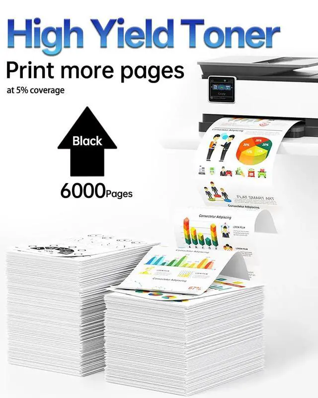 Alt view image 3 of 7 - B410 B415 Black Toner Cartridge Compatible with Xerox B410 VersaLink B415 B415DN Printer/006R04725 Toner with Chip