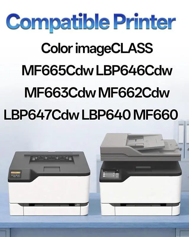 Alt view image 2 of 7 - 075 lbp646cdw Toner Cartridge Set Compatible with Canon 075 Toner Works for Canon Color imageCLASS MF665Cdw LBP646Cdw MF663Cdw MF662Cdw LBP647Cdw LBP640 MF660 Color Printer 4 Pack