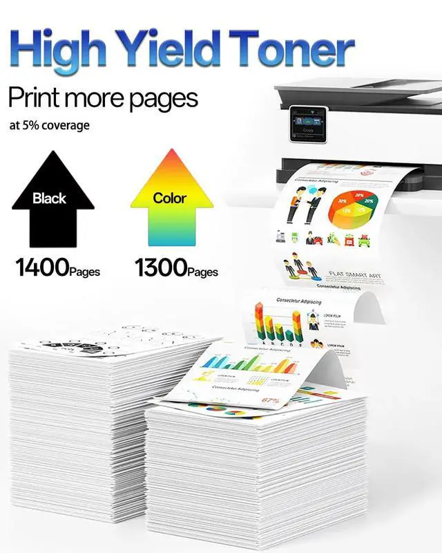 Alt view image 3 of 7 - 075 lbp646cdw Toner Cartridge Set Compatible with Canon 075 Toner Works for Canon Color imageCLASS MF665Cdw LBP646Cdw MF663Cdw MF662Cdw LBP647Cdw LBP640 MF660 Color Printer 4 Pack