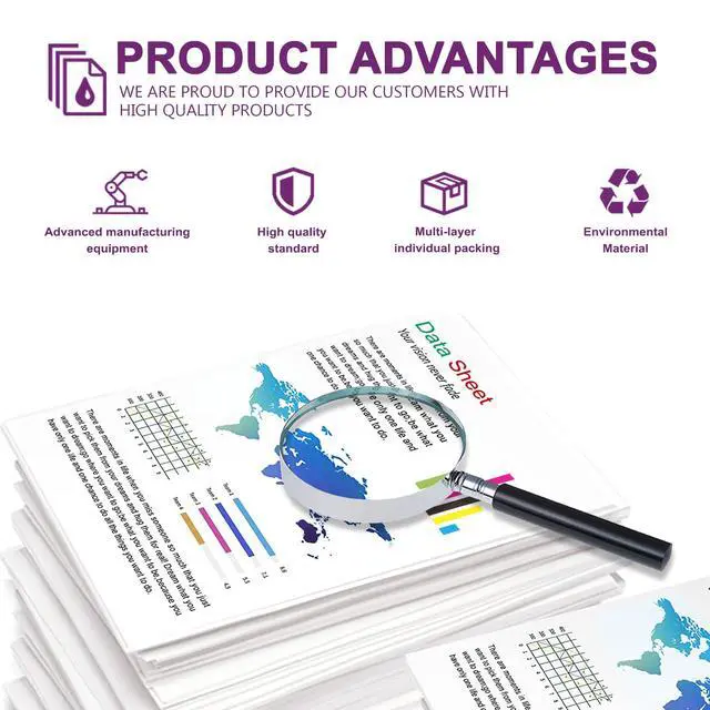 Alt view image 6 of 6 - 414X Toner Cartridges 4 Pack High Yield Replacement for HP 414A 414X Toner Color LaserJet Pro MFP M479fdn M479fdw M479dw M454dn M454dw Enterprise M455dn M480f M479 Printer | Black Cyan Magenta Yellow