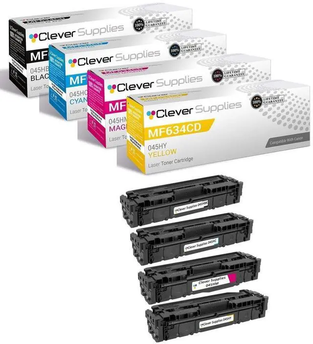 Main image of CS Compatible Replacement with Canon ImageClass MF634Cdw 1246C001 1243C001 1244C001 1245C001 (Black, Cyan, Magenta, Yellow, 4 Pack)