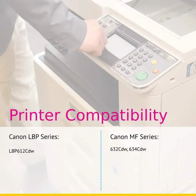 Alt view image 5 of 6 - CS Compatible Replacement with Canon ImageClass MF634Cdw 1246C001 1243C001 1244C001 1245C001 (Black, Cyan, Magenta, Yellow, 4 Pack)