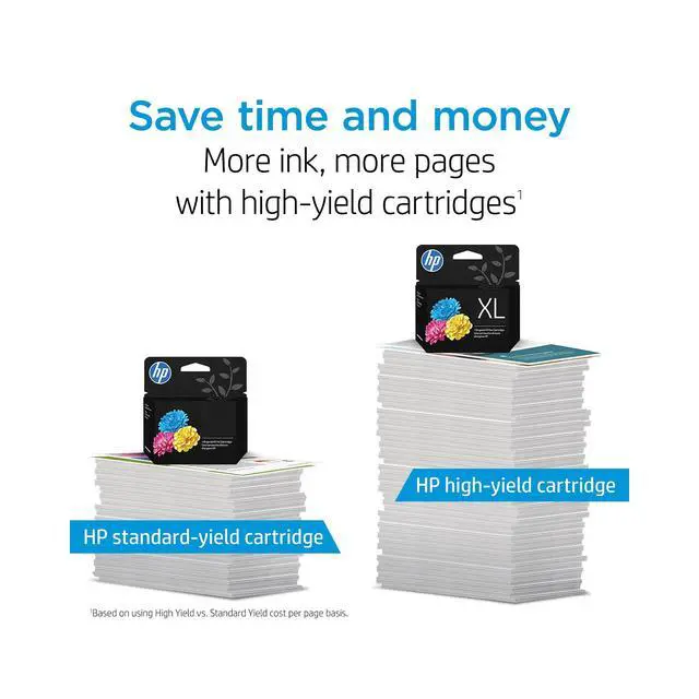 Alt view image 4 of 7 - Original 67 Tri-Color / 67XL Black Ink Cartridges (2-Pack) | Works DeskJet 1255, 2700, 4100 Series Envy 6000, 6400 Series | Eligible for Instant Ink | 3YP30AN