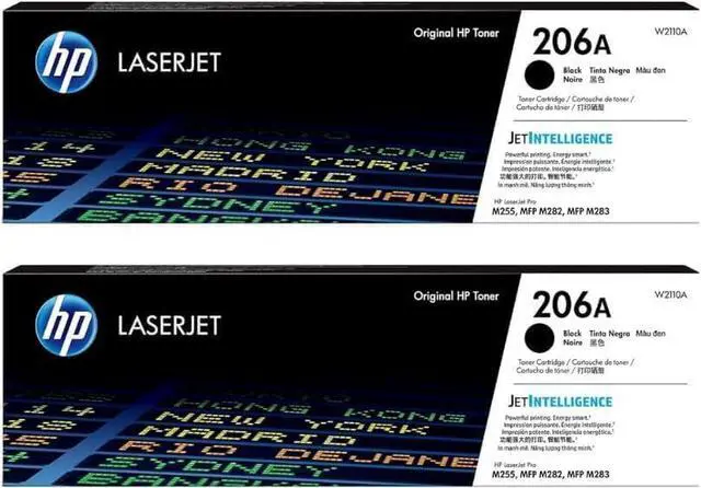Main image of 206A (W2110A) Original Cartridge Black Toner 2-Pack for M255/M282/M283