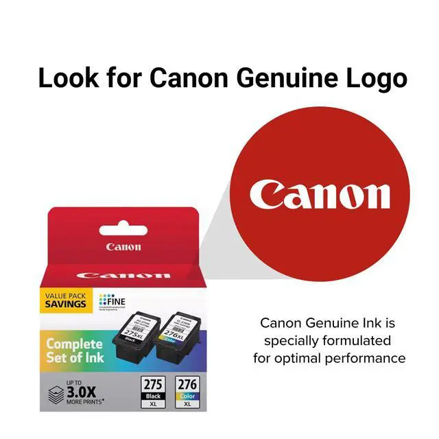 Alt view image 5 of 7 - PG-275XL / CL-276XL Ink Cartridge Set 2 Pack (2 Black, 2 Color) | High-Yield Compatible Replacement PIXMA TS3520, TS3522, TR4720 & More | Sharp Black Text & Vibrant Color Prints