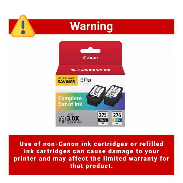 Alt view image 4 of 7 - PG-275XL / CL-276XL Ink Cartridge Set 2 Pack (2 Black, 2 Color) | High-Yield Compatible Replacement PIXMA TS3520, TS3522, TR4720 & More | Sharp Black Text & Vibrant Color Prints