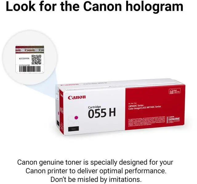Alt view image 5 of 6 - Genuine 055 Magenta Toner Cartridge High Capacity Compatible with LBP664Cdw, MF741Cdw, MF743Cdw, MF745Cdw, MF746Cdw