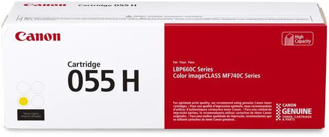 Main image of Genuine 055 Yellow Toner Cartridge High Capacity Compatible with LBP664Cdw, MF741Cdw, MF743Cdw, MF745Cdw, MF746Cdw