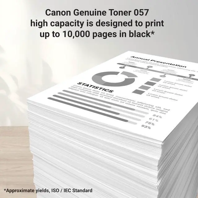 Alt view image 3 of 6 - Genuine 057 Black Toner Cartridge High Capacity Compatible with LBP220 Series, LBP230 Series, MF440 Series, MF450 Series