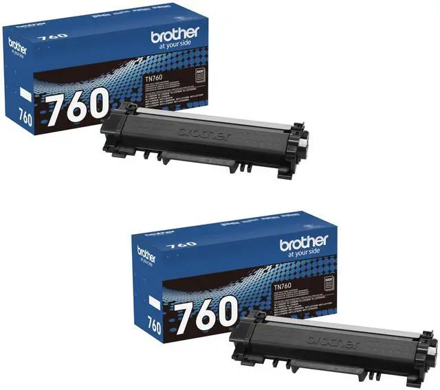 Main image of Genuine TN760 High Yield Black Toner Cartridge 2-Pack