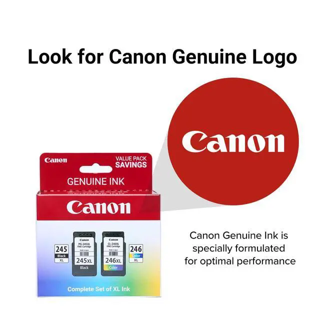 Alt view image 5 of 7 - PG-245XL / CL-246XL High-Yield Ink Cartridge Combo 2-Pack (2 Black, 2 Tri-Color) | Compatible PIXMA MG2522, MX492, TS3122, TR4520 & More | Crisp Text & Vibrant Color Prints
