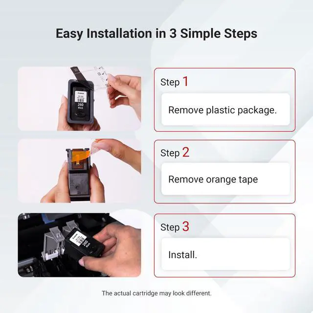Alt view image 7 of 7 - PG-245XL / CL-246XL High-Yield Ink Cartridge Combo 2-Pack (2 Black, 2 Tri-Color) | Compatible PIXMA MG2522, MX492, TS3122, TR4520 & More | Crisp Text & Vibrant Color Prints