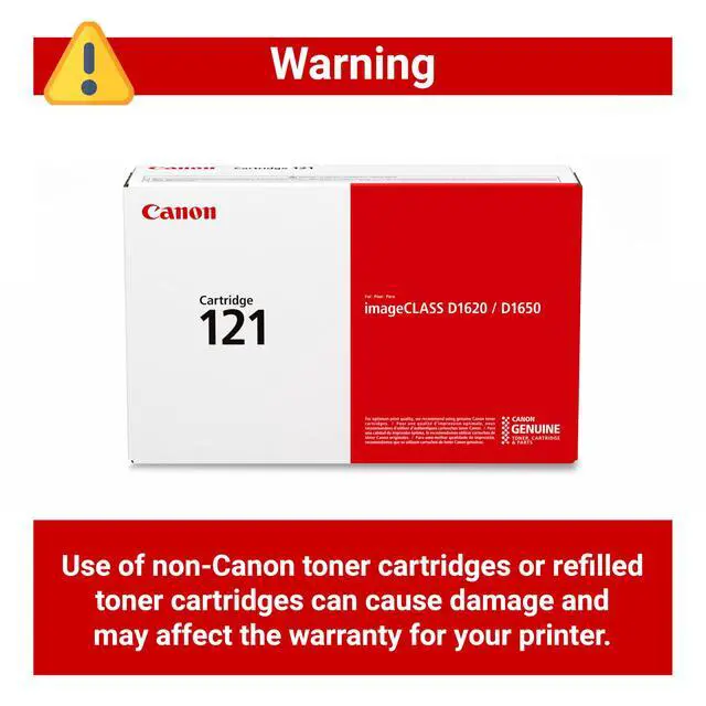 Alt view image 4 of 6 - Genuine 121 Black Toner Cartridge Compatible with D1650, D1620
