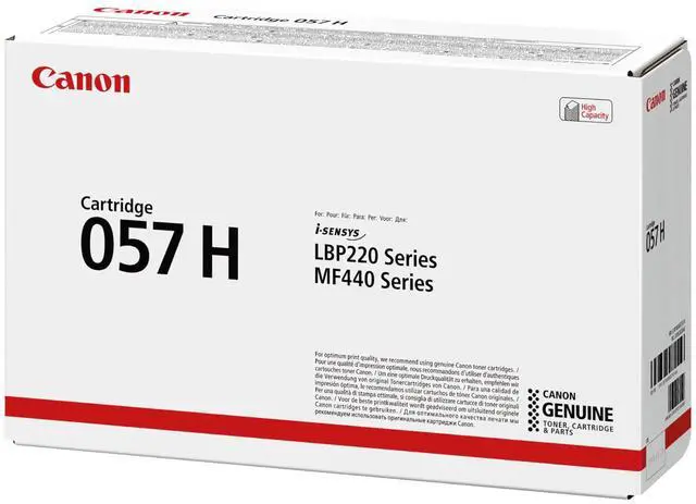 Main image of 057 H High-Capacity Black Original Toner Cartridge for ImageCLASS LBP236, LBP237, MF445, MF449, MF455, i-SENSYS MF443, Satera LBP224