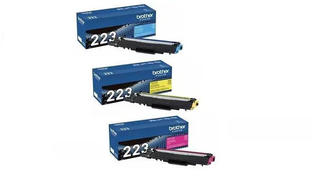 Main image of Genuine Cyan, Magenta and Yellow Toner Cartridge Set, TN223C, TN223M, TN223Y