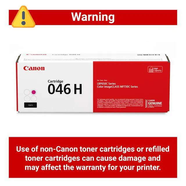 Alt view image 4 of 6 - Genuine 046 Magenta Toner Cartridge High Capacity Compatible with LBP654Cdw, MF731Cdw, MF733Cdw, MF735Cdw