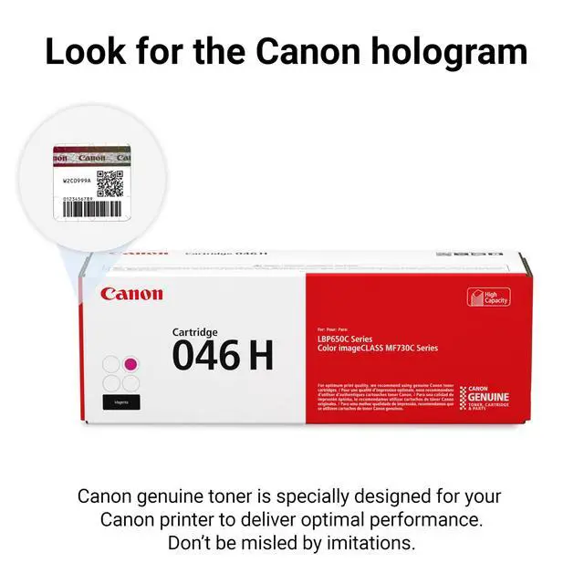 Alt view image 5 of 6 - Genuine 046 Magenta Toner Cartridge High Capacity Compatible with LBP654Cdw, MF731Cdw, MF733Cdw, MF735Cdw