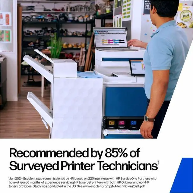 Alt view image 3 of 7 - 213A Black Original LaserJet Toner Cartridge, W2130A. Works Printer Series: 5700, 5800, 6700, 6701, 6800, 6801