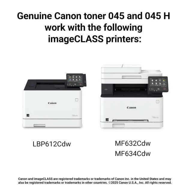 Alt view image 6 of 6 - Genuine 045 Magenta Toner Cartridge High Capacity Compatible with LBP612Cdw, MF632Cdw, MF634Cdw