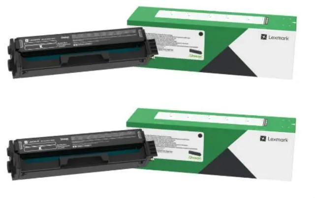 Main image of C331HK0 Black High Yield Return Program Toner Cartridge 2-Pack for C3326, MC3326