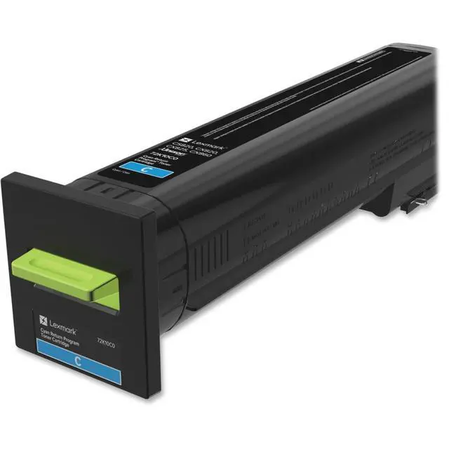 Alt view image 3 of 3 - 72K10C0 CS820, CX820, CX825, CX860 Cyan Return Program Cartridge Toner