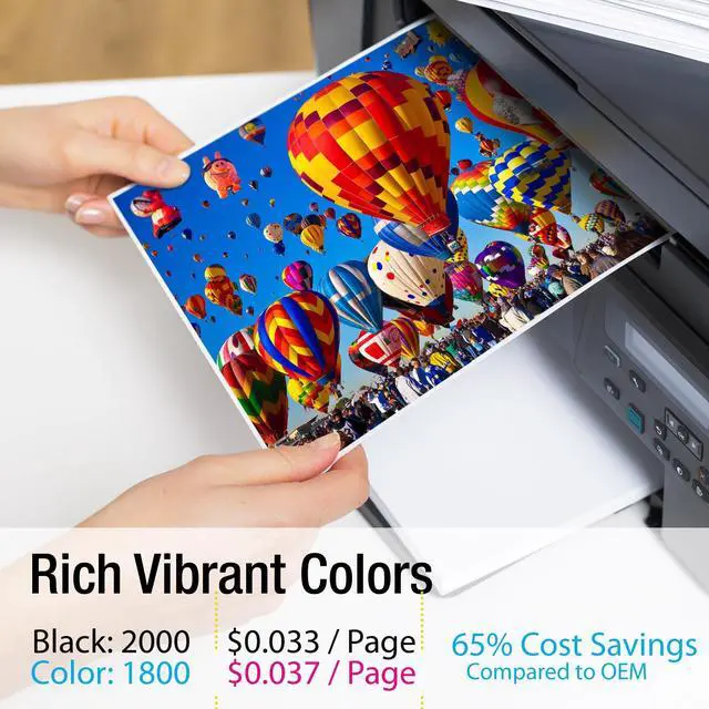 Alt view image 2 of 6 - CS Replacement Compatible with HP 4201dwe Toner Cartridge W2100A W2101A W2103A W2102A to use with Color Pro 4201dn 4201dne 4201dw 4201dwe MFP 4301dw MFP 4301fdwe (4-Color Set)