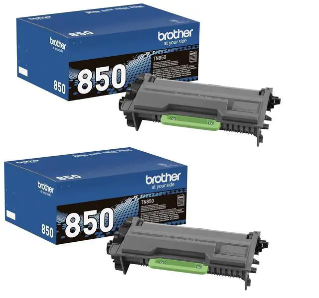 Alt view image 4 of 6 - TN-850 DCP-L5500 L5600 L5650 HL-L5000D L5100 L5200 L5200 Toner Cartridge (Black) in Retail Packaging - 2 Pack
