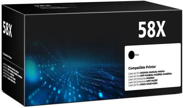 Main image of CF258X 58X Toner Cartridges Black for Laser Jet M404dn M428fdw Compatible with HP 58X 58A Toner Cartridges for Laser Jet Enterprise M404dn M404dw M404n M428fdw M428dw M428fdn MFP M304dn M406dn M430f