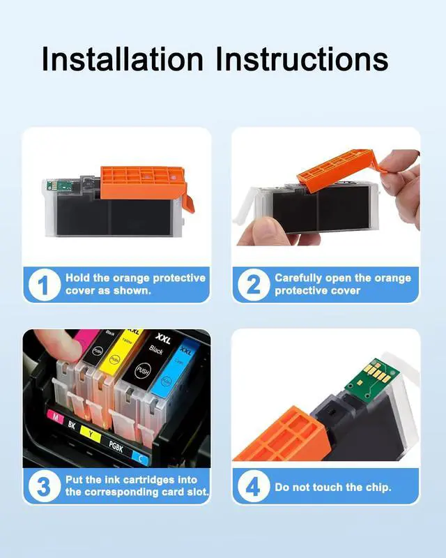 Alt view image 6 of 7 - PGI-280XXL/CLI-281XXL High Yield Ink Cartridge 10 (Pack) Value Pack Compatible Replacement for Canon 280 281 Ink Cartridges with PIXMA TR8620 TR8620a TR8520 TR7520 TS6320 TS6120 TS9120 TR8500 Printer