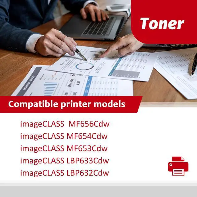 Alt view image 2 of 6 - 067 Toner Cartridge Set Replacement for Canon 067 067H Toner Cartridge Compatible for Canon imageCLASS:LBP633Cdw LBP632Cdw MF653Cdw MF654Cdw MF656Cdw Laser Printer 4PK(Black Cyan Magenta Yellow)