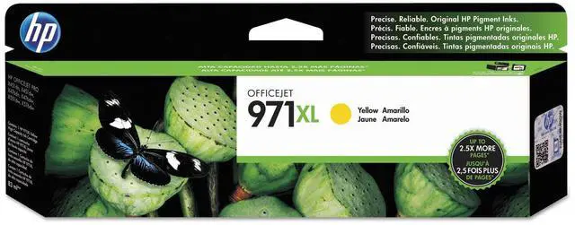 Main image of 971X | PageWide Cartridge High Yield | Yellow | Works OfficeJet Pro X451, X476, X551, X576 | CN628AM