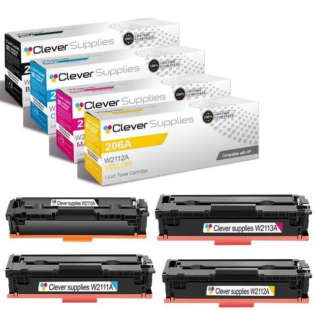 Main image of CS Replacement Compatible with HP M283fdw Toner Cartridge W2110A W2111A W2113A W2112A to use with Color Pro M255dw M282nw M2255nw M283fdn (4-Color Set)
