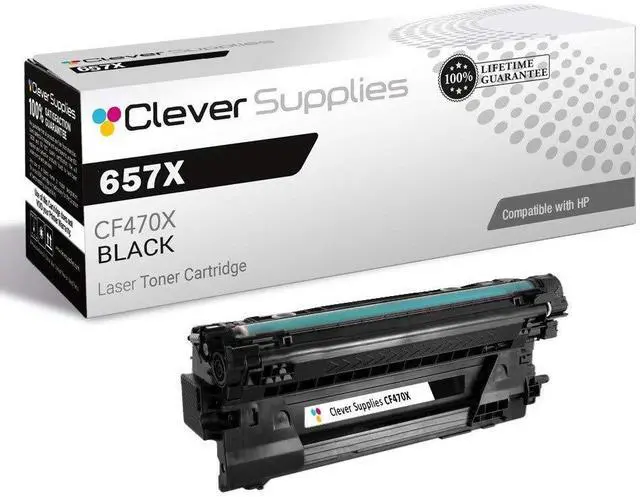 Main image of CS Replacement Toner Cartridge Compatible with HP 657X CF470X Black Color Enterprise M681 M681dh M681f M682 MFP M681 z MFP M682 z Toner Cartridge Black