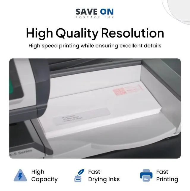 Alt view image 7 of 7 - Compatible IXINK357 Quadient Neopost Ink Cartridge (1 Pack, Standard Capacity) - Fluorescent Red Printer Ink Cartridge for IX3 IX5 & IX7 Mailing System & Postage Meter - Replacement Inkjet Printer Ink