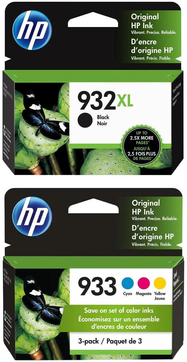 Main image of 932XL Black High-Yield / 933 CMY Tri-Color Ink Cartridge Printers | Works with Printer Series: OfficeJet 6100, 6600, 6700, 7110, 7510, 7610, 7612 | C84R0AN#3PM