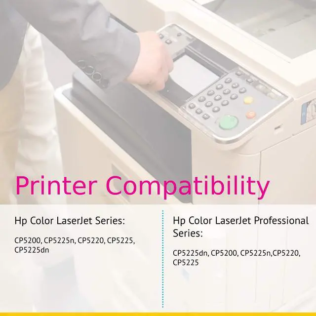 Alt view image 5 of 6 - CS Replacement Toner Cartridge Compatible with HP CP5225dn CE743A Magenta