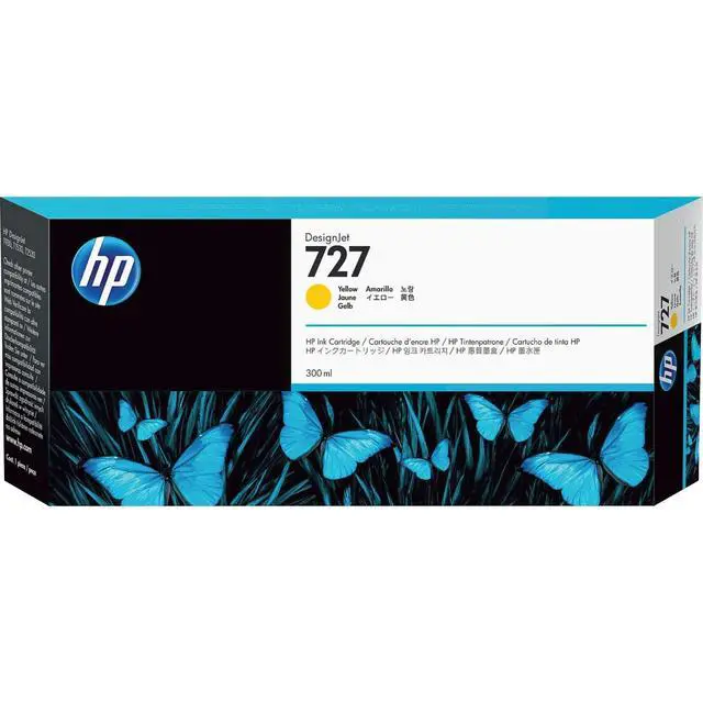 Alt view image 3 of 4 - 727 Yellow High-Yield Ink Cartridge, F9J78A