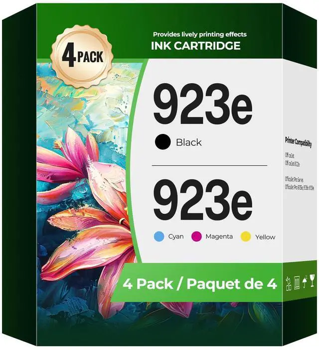 Main image of 923e 923XL Ink Cartridges for OfficeJet Pro 8130e 8125e 8120e 8135e Printer Ink Compatible with HP 923 XL hp923 Ink Cartridge Combo Pack for OfficeJet Pro 8135e 8135 8125e 8120e 8120 8139e 8130 8122e